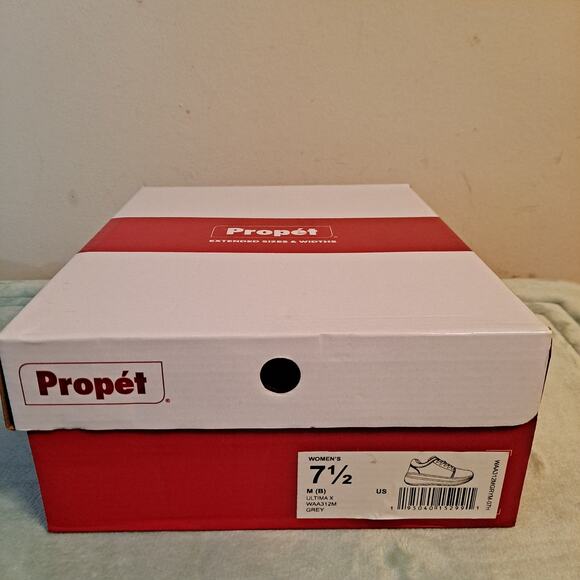 NIB Propet Ultima X Lightweight Knit Mesh Athletic Sneakers Grey Womens Size 7.5 - Picture 15 of 15